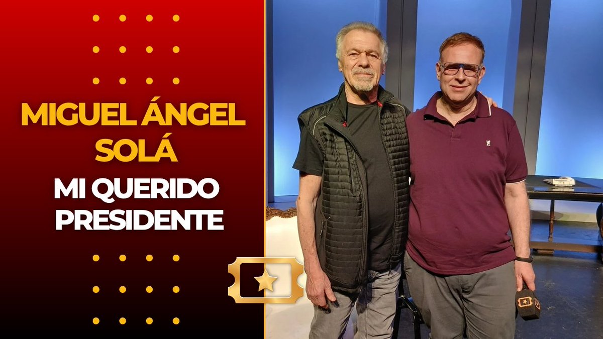 Miguel Ángel Solá:"Estamos acostumbrados a los garcas, necesitamos impulsar otra forma de politicos, otra forma de necesidad de encontrarse c/ la gente", dijo el actor por regreso de "Mi querido Presidente"
Cobertura: Javier Erlij 
Abajo enlace entrevista 
youtu.be/dtVwOXZHDkw?si…