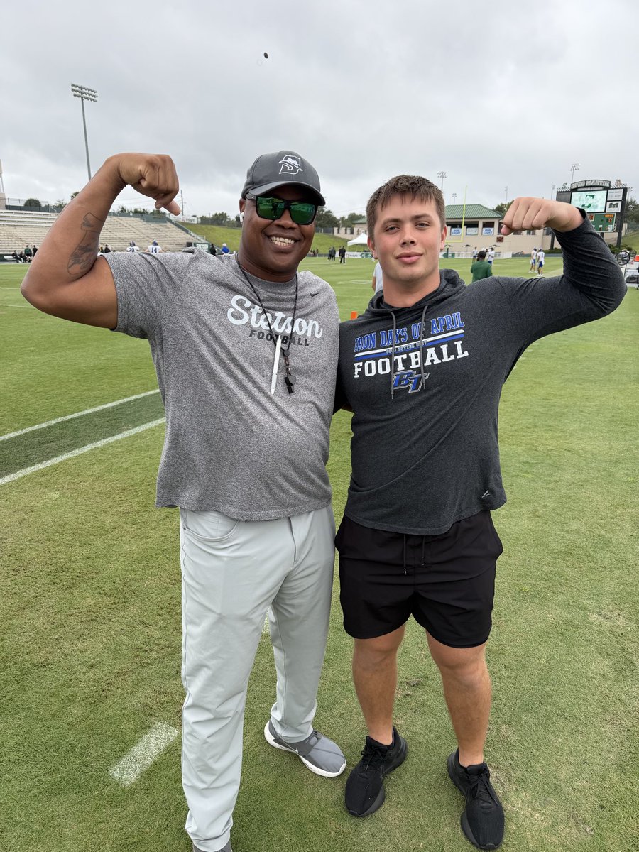 Michael Minor (@mikeminor2026) on Twitter photo Thank you <a href="/_CoachWallace/">Kyle Wallace</a> <a href="/CoachKLBs/">Dustin Kincaid</a> <a href="/CoachSmith91/">Herman Smith</a> for the game invite against Morehead! Congrats on the win. Stetson is going to do great things! #GoHatters <a href="/StetsonFootball/">Stetson Football</a>
<a href="/CorbeinH/">Corbein Hagans</a> <a href="/MFCJ13/">Coach Johns</a> <a href="/BTHS_Football/">BTHS BEARS FOOTBALL🐻🏈</a> Thank you <a href="/_CoachWallace/">Kyle Wallace</a> <a href="/CoachKLBs/">Dustin Kincaid</a> <a href="/CoachSmith91/">Herman Smith</a> for the game invite against Morehead! Congrats on the win. Stetson is going to do great things! #GoHatters <a href="/StetsonFootball/">Stetson Football</a>
<a href="/CorbeinH/">Corbein Hagans</a> <a href="/MFCJ13/">Coach Johns</a> <a href="/BTHS_Football/">BTHS BEARS FOOTBALL🐻🏈</a>