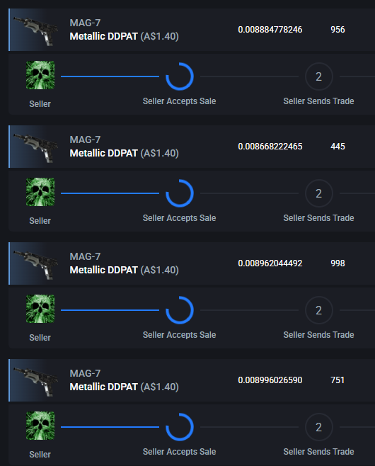 QuickFlow_CS's tweet image. Hey @csfloatcom
If someone fails to send items in 24hrs+.
CAN YOU PLEASE UNLIST THE ITEMS!