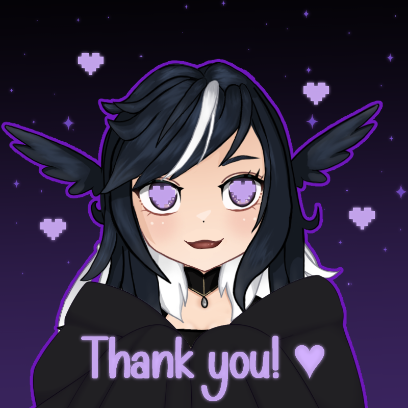 11 HOURS OF FUN WITH YOU ALL! &lt;3
Thank you so much to all the wonderful raiding beans @tootsievideos <a href="/__negg/">NEGナス𝄡</a> <a href="/Giga6V/">Giga 🇨🇦 VA</a> <a href="/pautatocatvt/">pautatocat 🥔🐈</a> <a href="/SneakySmarties/">Smarties</a> your support means the absolute world to me! We raided the wonderful <a href="/faenibun/">Faeni🐰🌿</a> 💜🖤