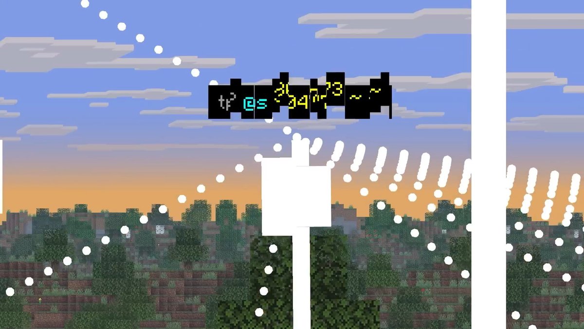 AlexiasRei's tweet image. When Yellow spammed the tp command it started glitching? Not exactly sure what this was hinting at

#AnimationvsMinecraft