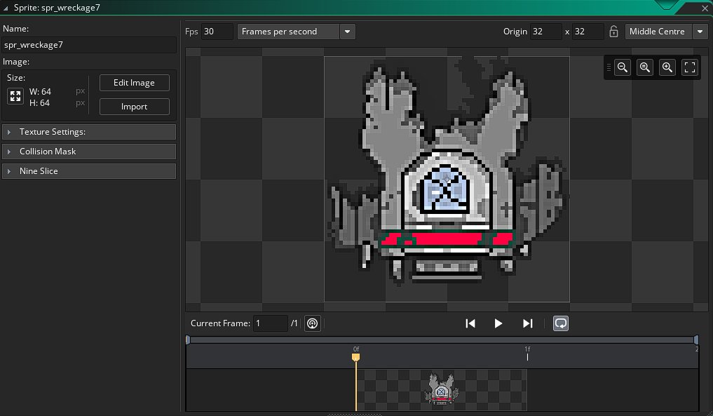 timhyattgames's tweet photo. Created our solar system using #aseprite, and added pixel space clutter (broken ships, asteroids, wreckage, satellites, and broken bombs). Things are moving along nicely. Today's goals: fix the options menu, improve menu sounds, improve enemy art. #pixelsinspace #games #indiedev https://t.co/bBL8X2YRQd