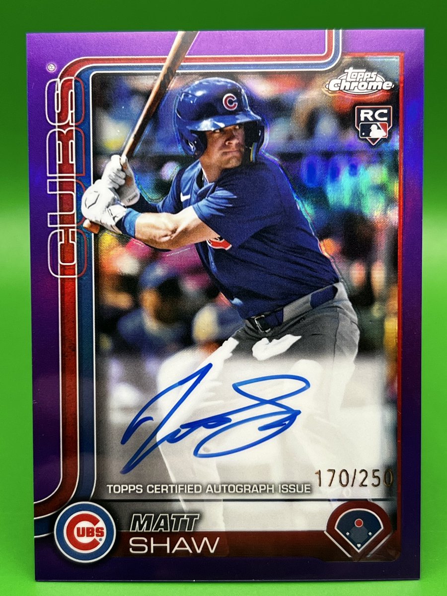 drtoad2u's tweet image. Check out MATT SHAW 2025 TOPPS CHROME RC PURPLE REFRACTOR AUTO /250 ROOKIE CUBS ebay.us/m/uBf8so #eBay via @eBay
Last couple hours on this one!