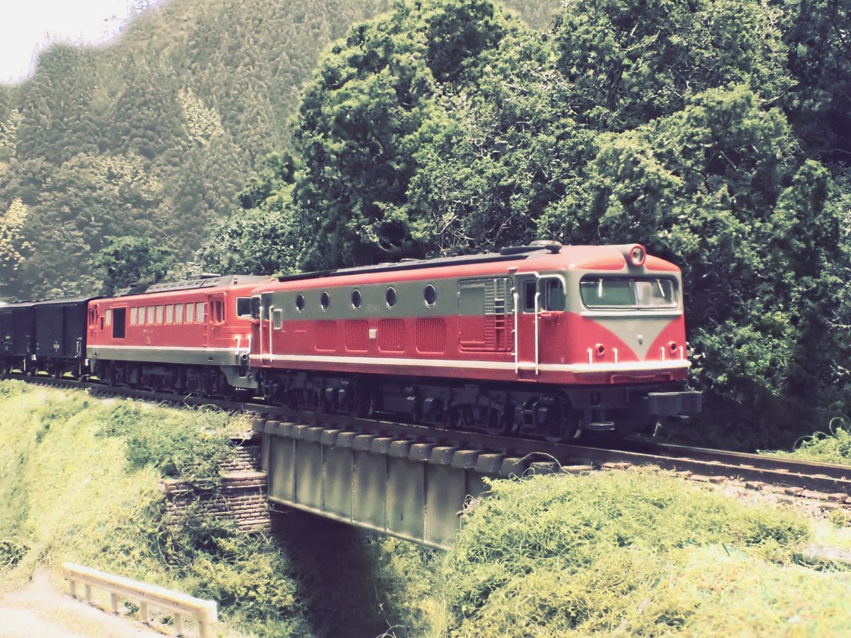 twn_tuubo's tweet photo. 大昔にヤフオクで買ったDF91
ウチのは貫通扉無いほうでした😅
#鉄道模型 #Nゲージ #DF91 #マイクロエース https://t.co/imn2h33E3U