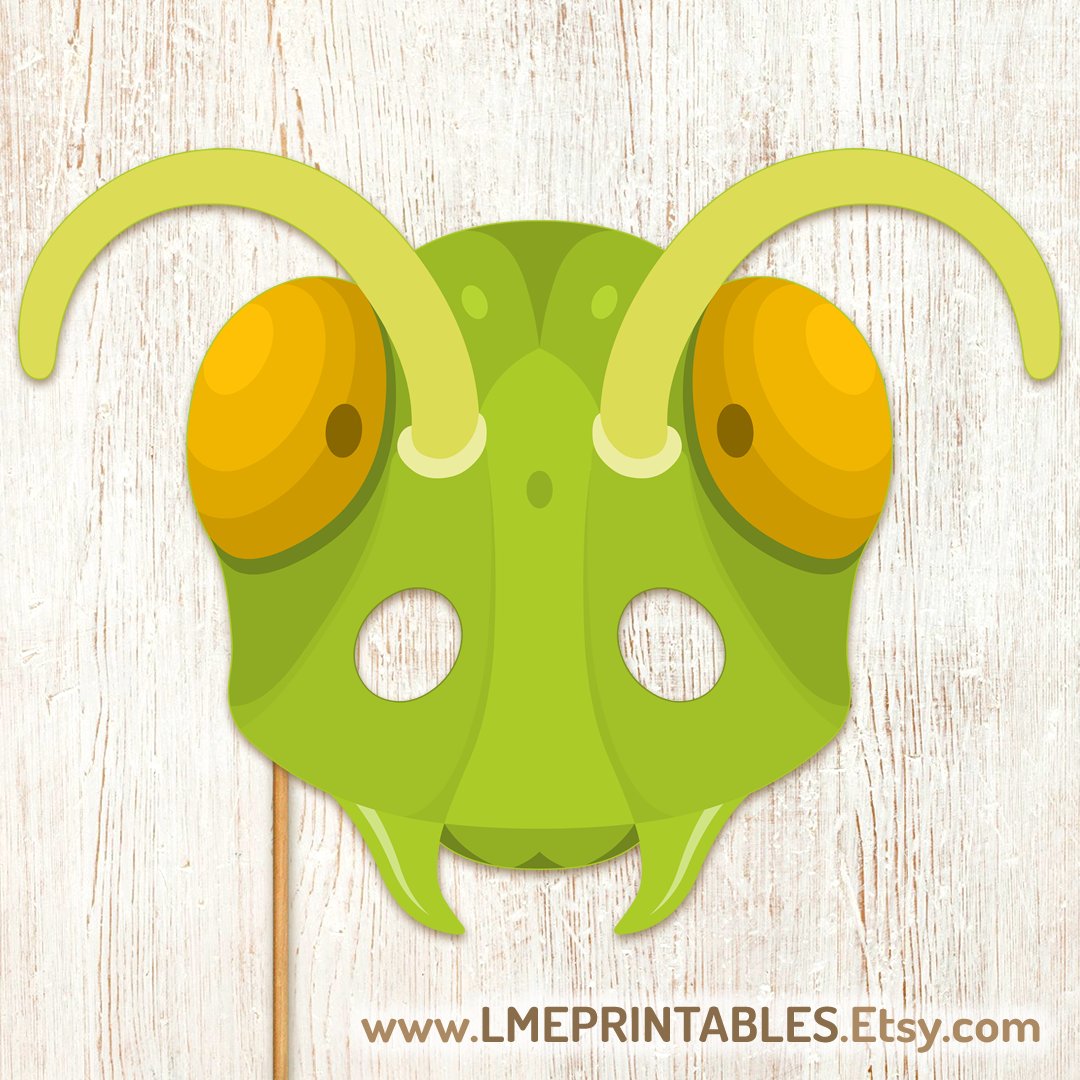 lmeprintables's tweet photo. Grasshopper Mask Printable Insect Costume Bug Halloween Paper Craft Animal Party Favor Activity School Church Forest DIY Birthday Kid Adult https://t.co/gqbEuEXTaZ via @Etsy #grasshoppermask #printableinsectmasks #halloweeneasycostumeforkids #halloweenforkids #halloweenactivity https://t.co/o9EsWKhkQk