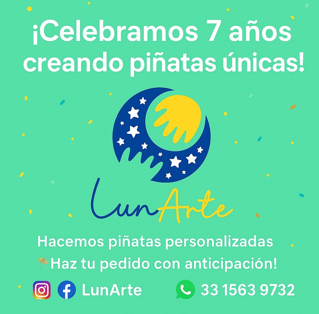 Anetcg's tweet image. ¡promociones todo Octubre! Síguenos en redes y cotiza sin compromiso #lunarte #piñatas #guadalajarazmg