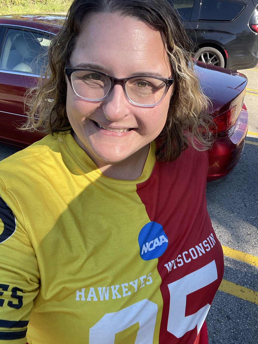 sarahharrisonwi's tweet image. Iowa vs. Wisconsin: my undergrad vs. my MBA.
My shirt’s split, my loyalties are divided, and my son’s in the Badger Band — so this mom’s already proud. ❤️🏈
A little friendly competition is good for both football and democracy. #GameDay #HouseDivided @WisDems @Waukeshadems