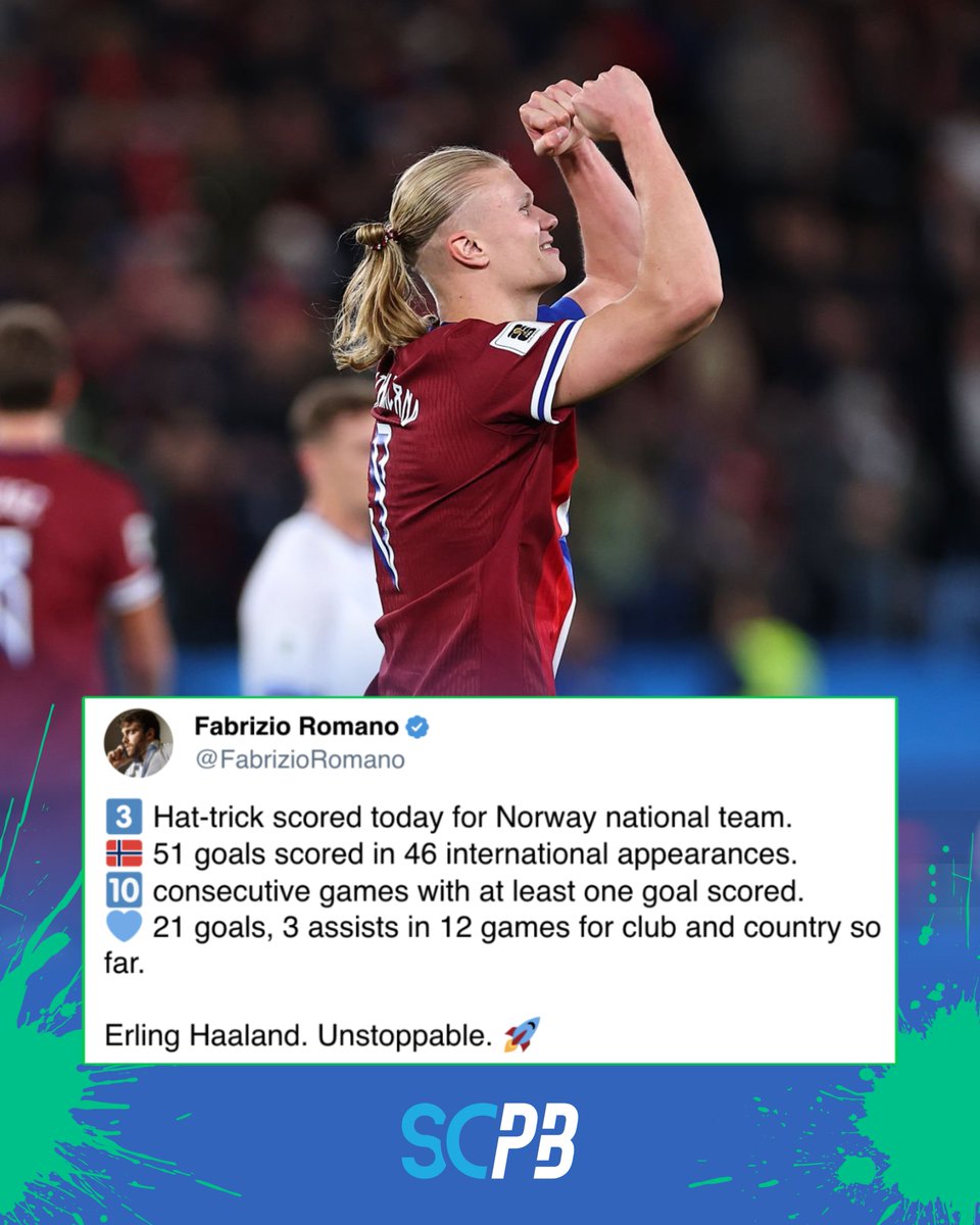 scplaybookepl's tweet image. The Manchester City striker scored a hat-trick this morning, continuing on his stellar form 👊

Haaland just can&apos;t stop scoring 🔥

#epl #PremierLeague #haaland #soccer
