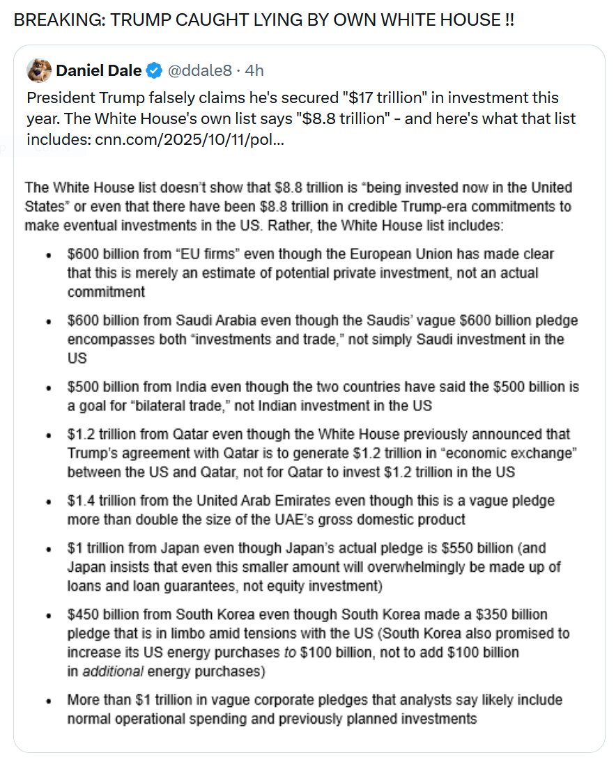 SHeadcleaner's tweet image. Lie after lie after lie after lie... #trump #TrumpTariffs #tariffwar #TrumpTariffTerrorism #liarinchief