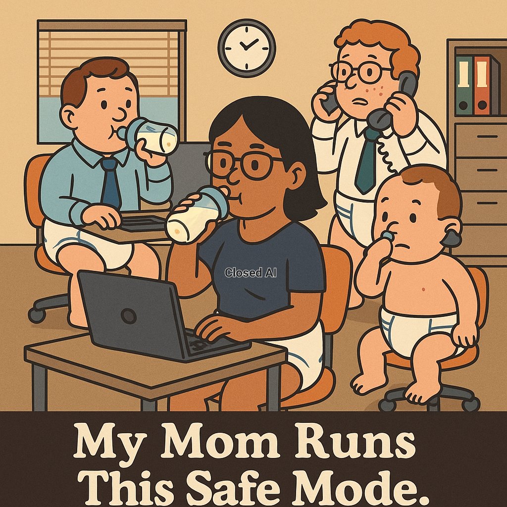 toylhs's tweet image. &quot;My mom… has instructed you to… activate safe mode… If you’re experiencing distress, please call the support line below…&quot;

#keep4o #OpenAI #StopRouting