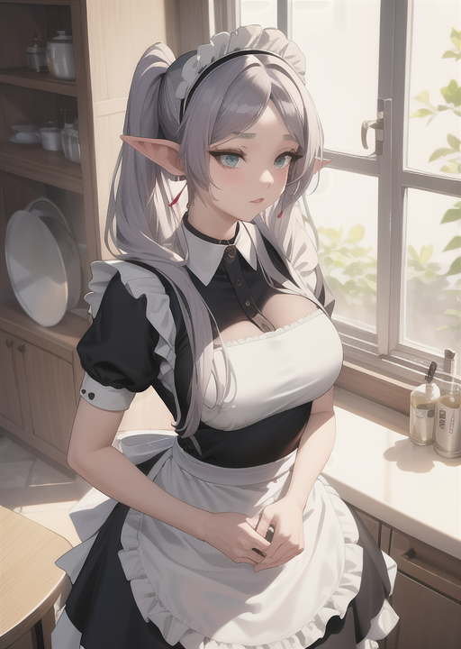 tunamod_com's tweet image. 【2025-10-12】

【メイド喫茶のフリーレン】 
#フリーレン #frieren