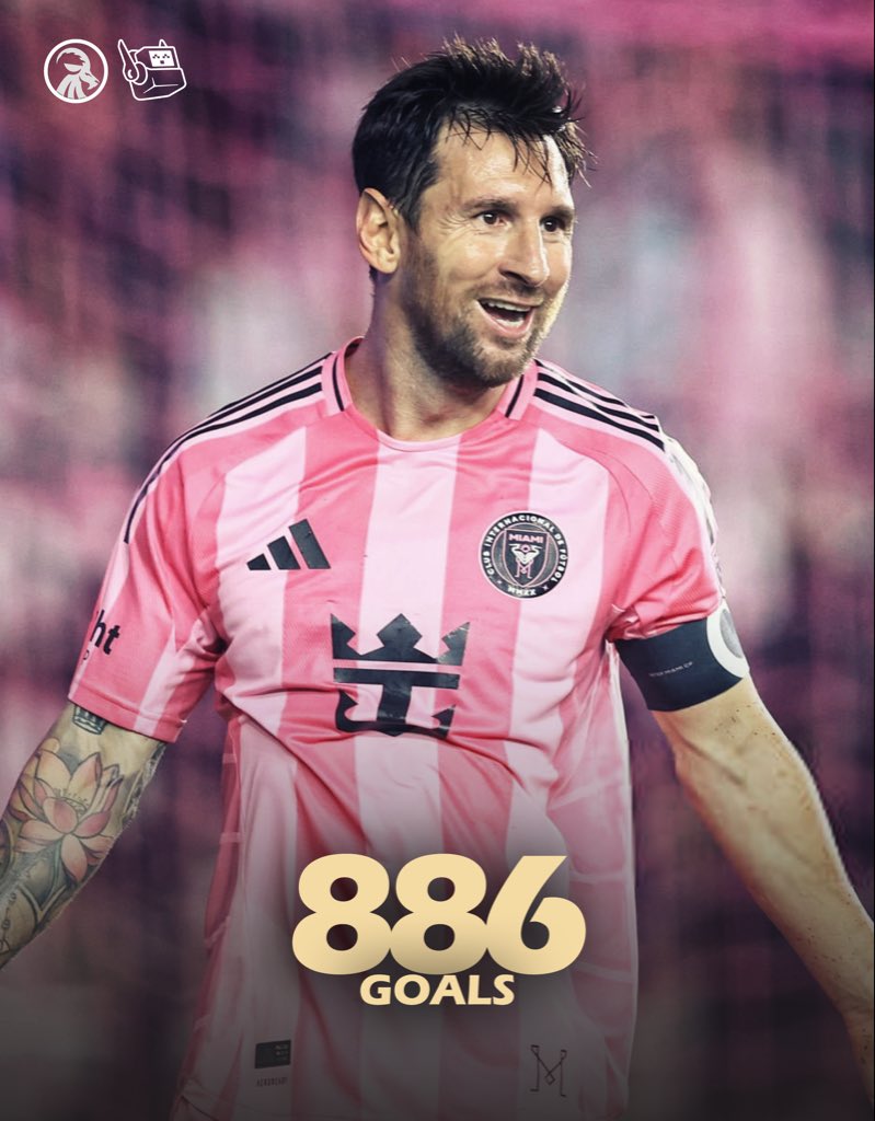 MessiLeoBrasil_'s tweet photo. 🚨 886 GOLS NA CARREIRA E CONTANDO.

FALTAM 24 PARA 900.

LIONEL MESSI. https://t.co/p2c2ynj8ur