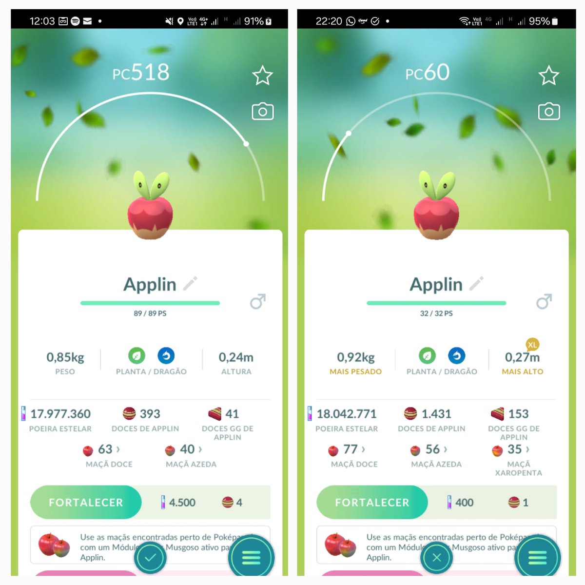 edilsonthecoder's tweet image. Para os desinfluencers que adoram falar mal porque gera engajamento... Peguei os 1000 doces necessários para evoluir a família do Applin em apenas algumas horas. Para as maçãs xaropentas bastaram os lures gratuitos que eu e meu marido pegamos no desafio de coleção. #PokemonGO