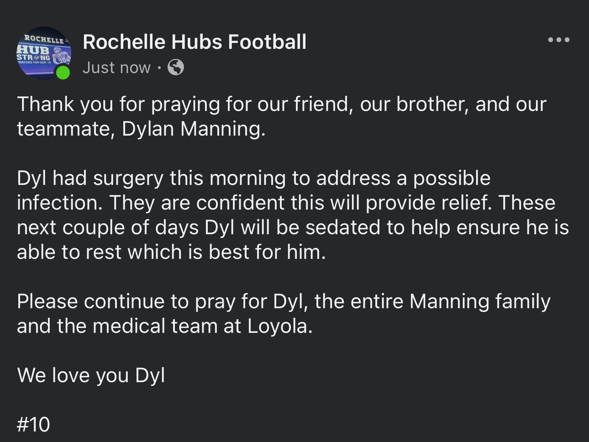 RTHS_Football's tweet image. Dylan Update: