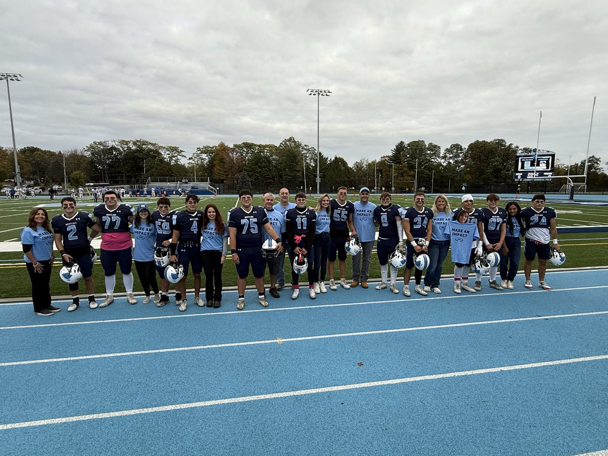 ICYMI: Today at Westlake/Pearl River Football game, our seniors recognized staff members “Made an Impact” on them throughout their HS careers!