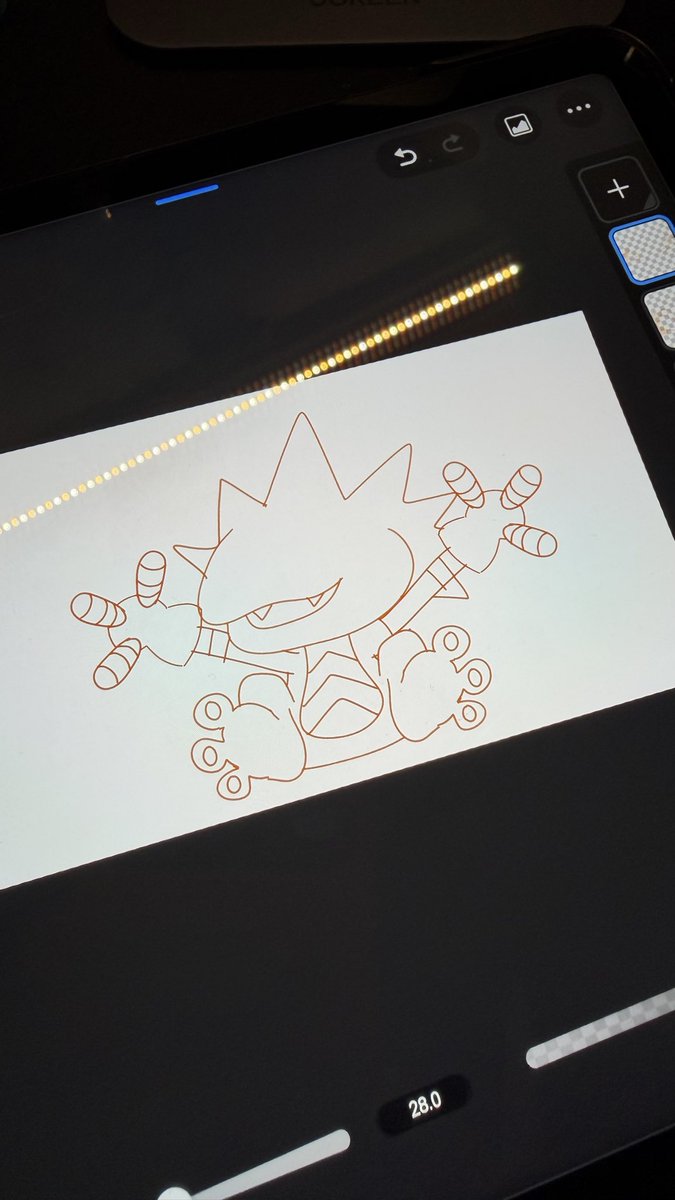 johnnexi's tweet photo. I spontaneously drew GEKKOMON! 
🦎🧡 

#digimonbeatbreak #gekkomon #doodle https://t.co/xZYTqa9M3D