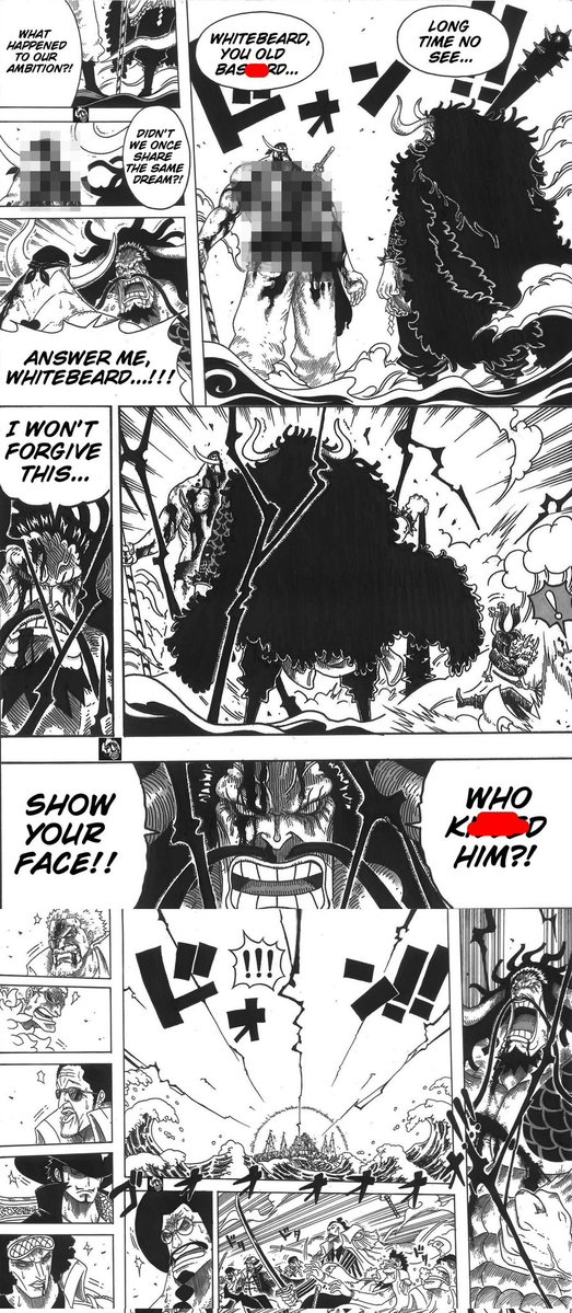 roufhtop's tweet image. Respect the Great #Kaido #Whitebeard #OnePiece