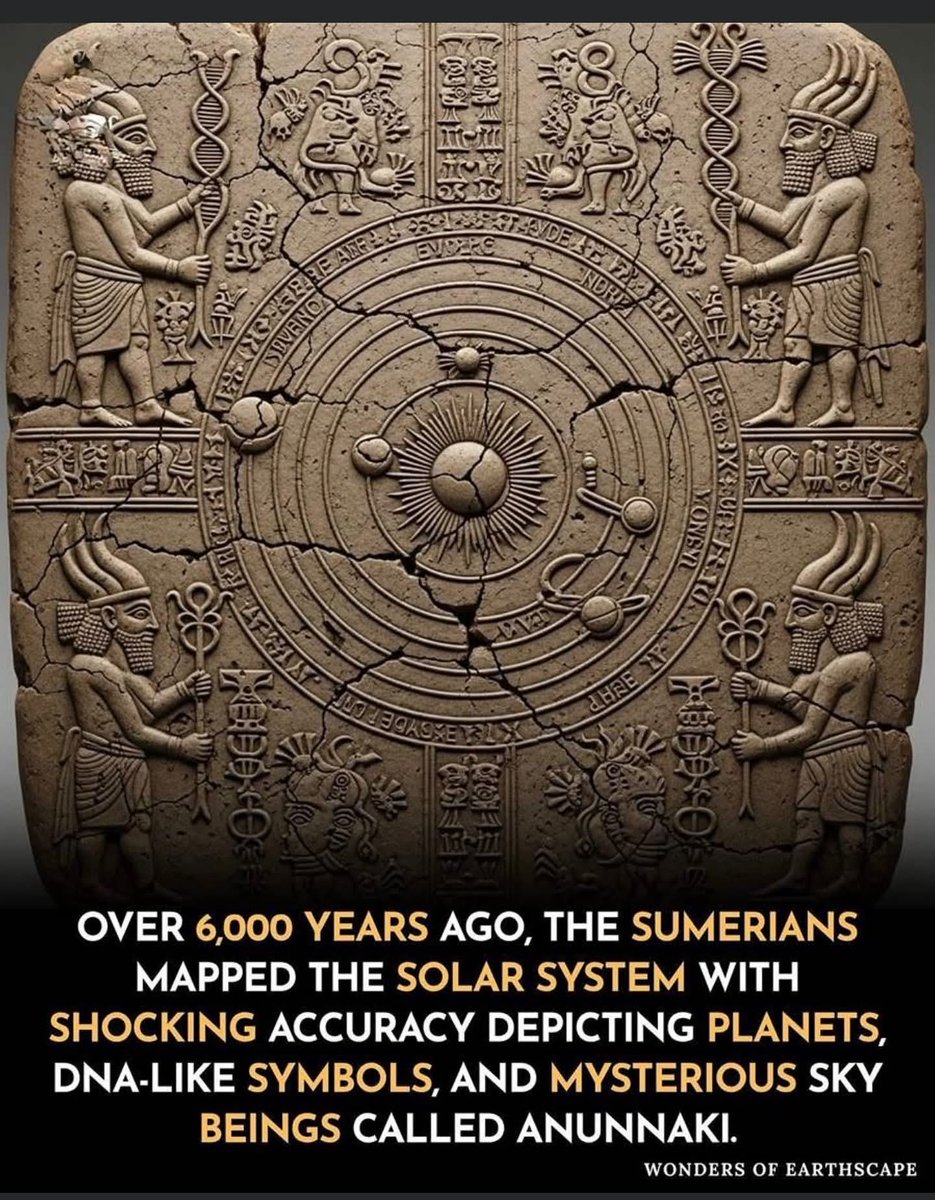 How? I just want to know how they were able to gather this information. So very interesting.

From Gala1sha__ on FB - “The ancient Sumerians of Mesopotamia, often credited as the world’s first advanced civilization, left behind clay tablets that continue to baffle modern