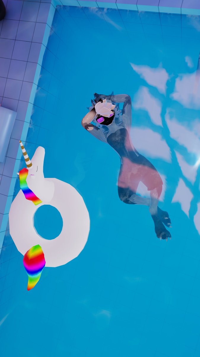 BlueMhm's tweet image. Big chillin B)
#vrchat #nardoragon