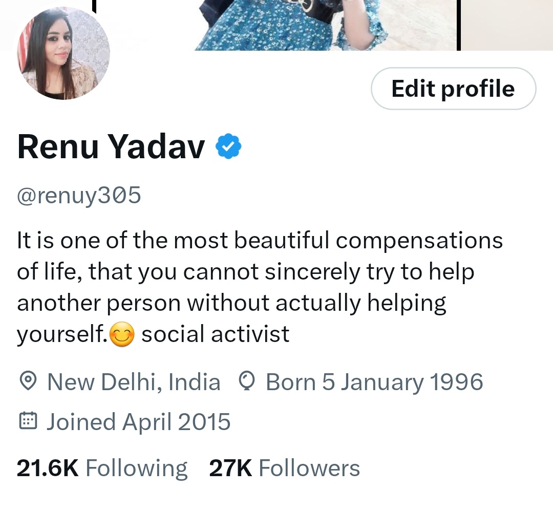 renuy305's tweet image. फाइनली आज मेरे 27K फॉलोवर्स पूरे हुए 
आप सभी का दिल से शुक्रिया जिन्होंने इतना प्यार और सपोर्ट दिया..🥰

इस खुशी में Single Promotion भी होगा 🎉
तो चलो, रिपोस्ट करो, एक-दूसरे को फॉलो करो और साथ में ग्रो करते चलो।

नए साथियों से मैं भी जुड़ रही हूँ 💕