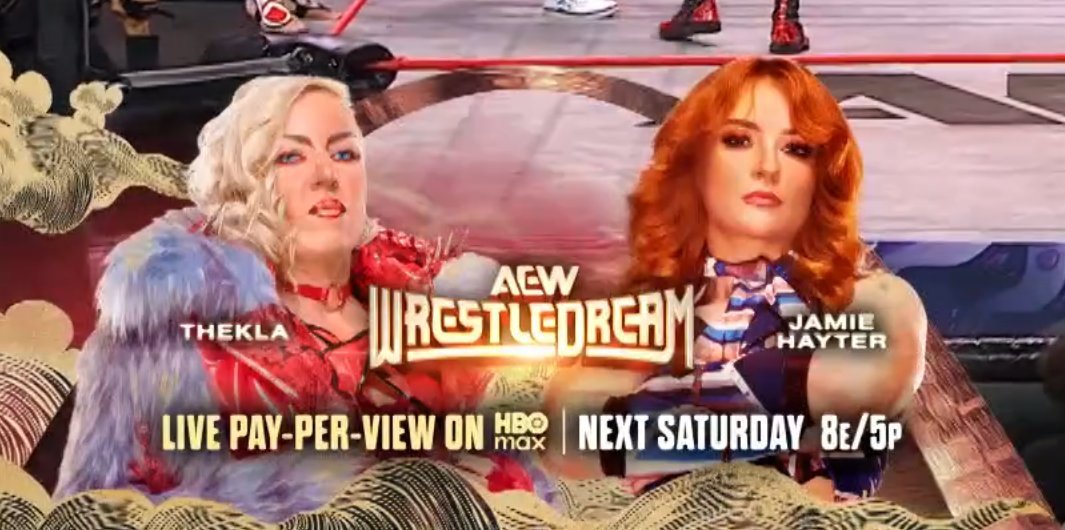 dosdossolodos's tweet image. Un cariñito para los sickos. Jamie Hayter vs Thekla en WrestleDream.

#AEWCollision