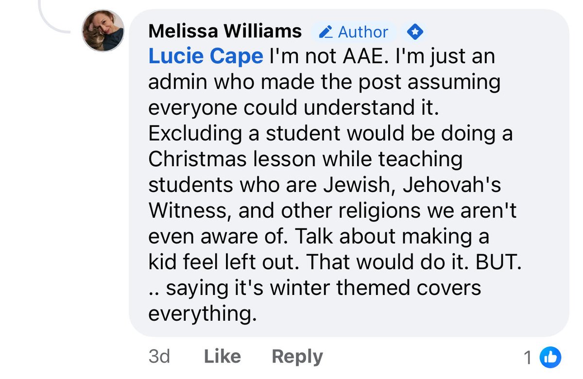 🚨 Radical Left strikes again 🚨
Arkansas Art Educators FB admin (not even a member!) bans CHRISTMAS crafts, pushing “holiday” &amp; “winter” instead.
Meanwhile, the org’s president doesn’t even live in America. 🤦‍♂️
They want to erase tradition from our schools. <a href="/SarahHuckabee/">Sarah Huckabee Sanders</a>