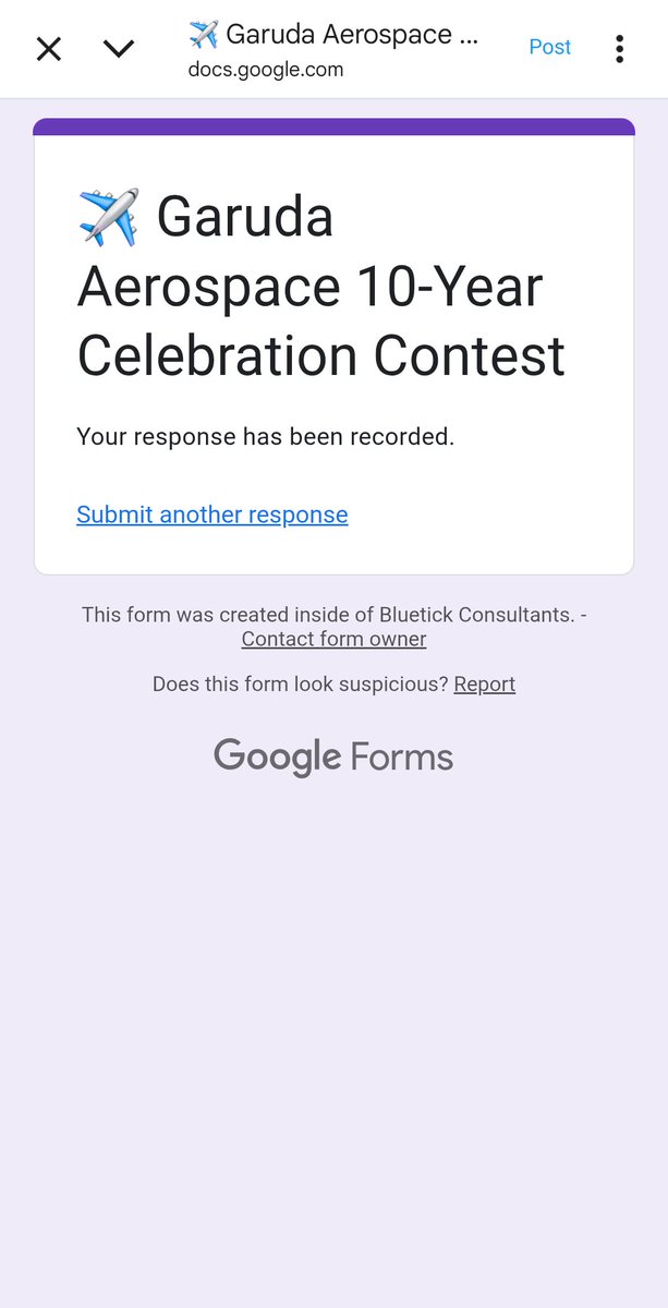 onlyprathamesh's tweet photo. @garuda_india Submitted My Answer &amp; Wish To Get My Hands On That Exclusive Garuda Merchandise! *Fingers Crossed* #GarudaAerospace #10YearsOfInnovation #ContestAlert #CountSubmitWin https://t.co/734kKADTyw