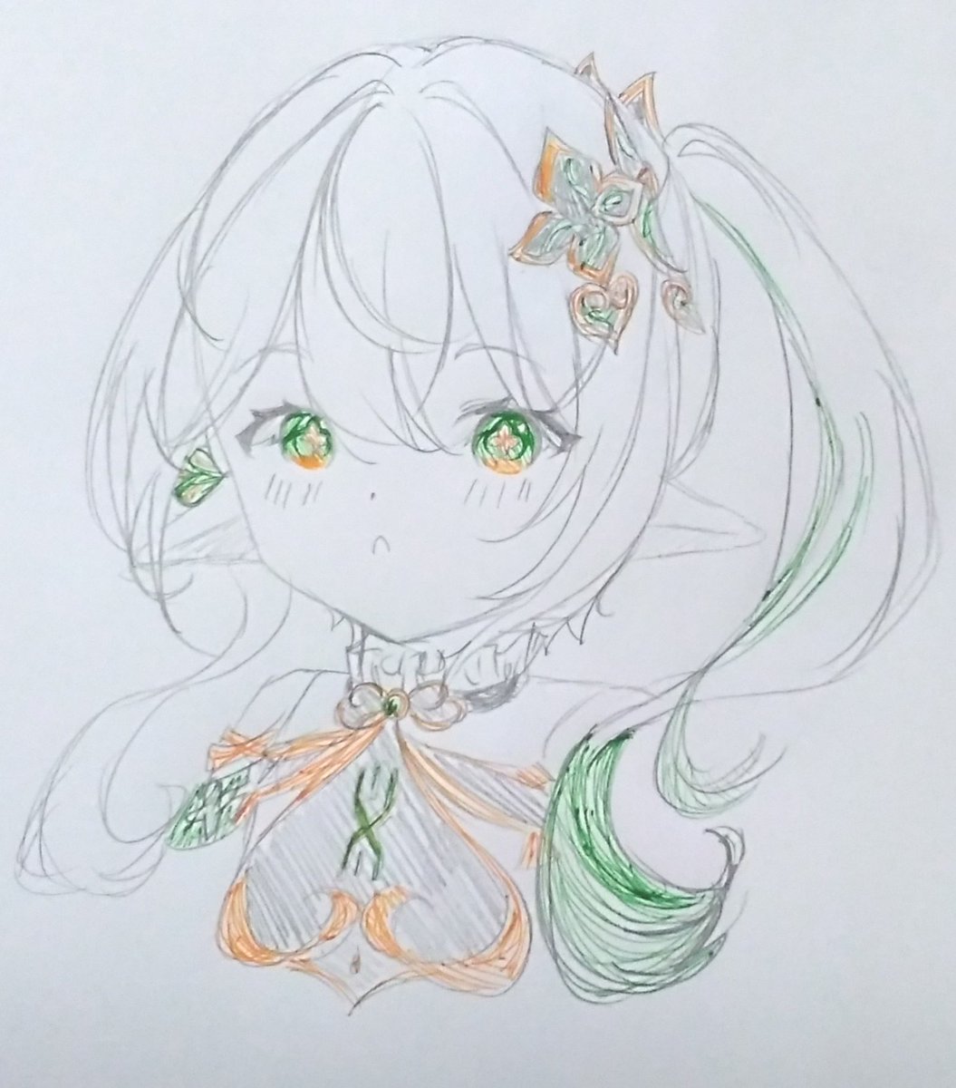 落書きナヒーダ
  #落書き #イラスト  #原神   #ナヒーダ #GenshinImpact   #Genshin  #nahida