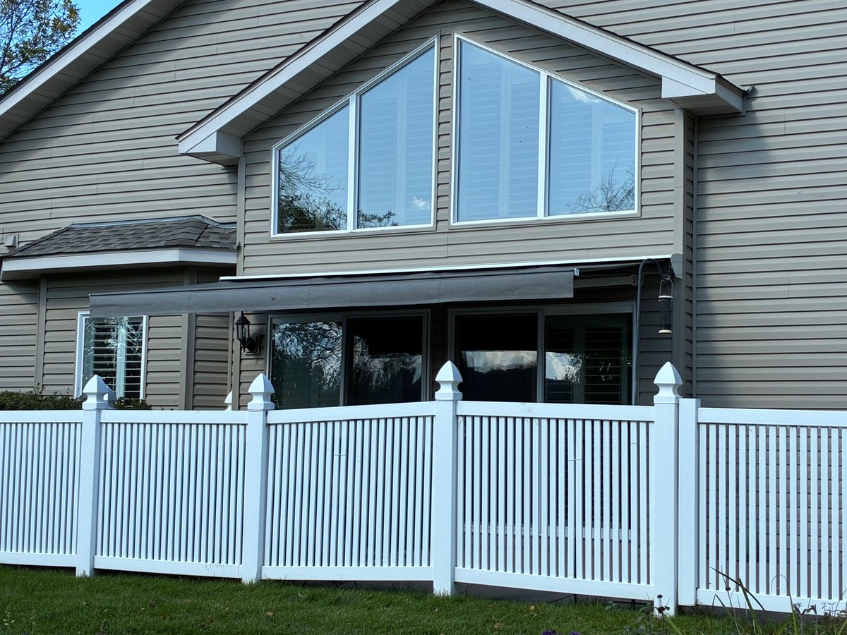 Hoigaard's recently installed  a lateral arm awning for a residential customer in Minnetonka, MN.