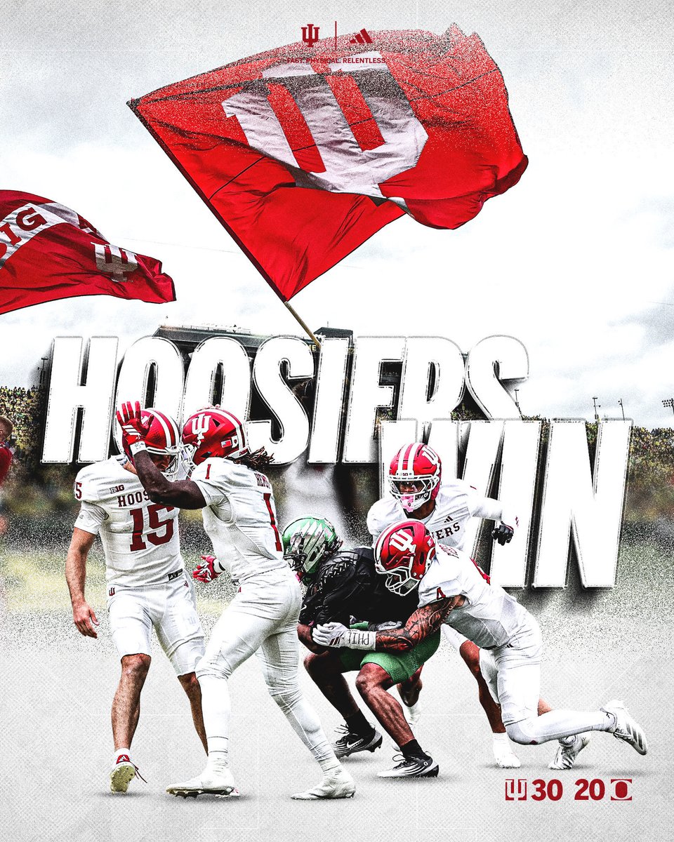 RossForman1's tweet image. One Happy Hoosier!

@IndianaFootball makes statement!

@CCignettiIU