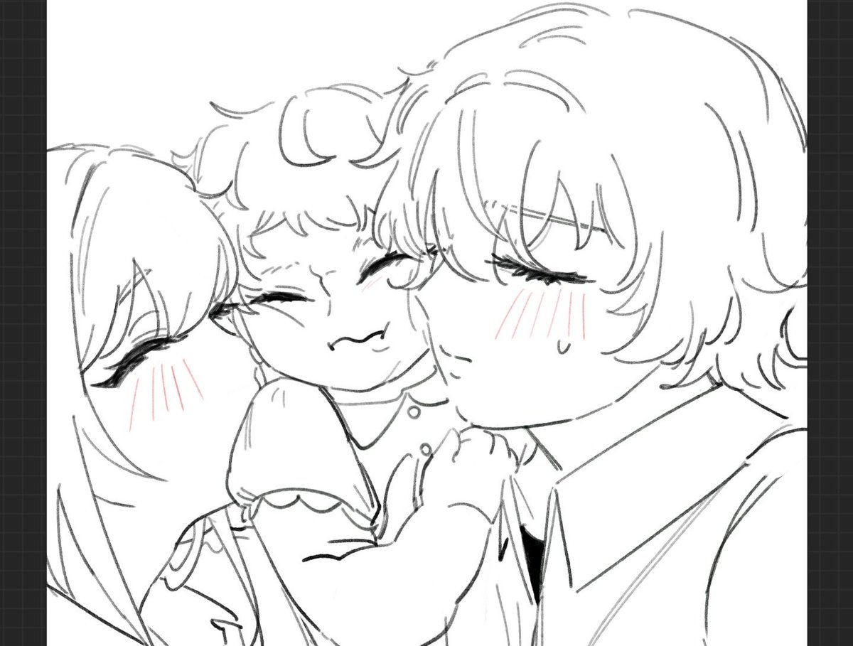 kcmvnd's tweet image. super indulgent but its emu, nene, and ai (their child!!!) :3