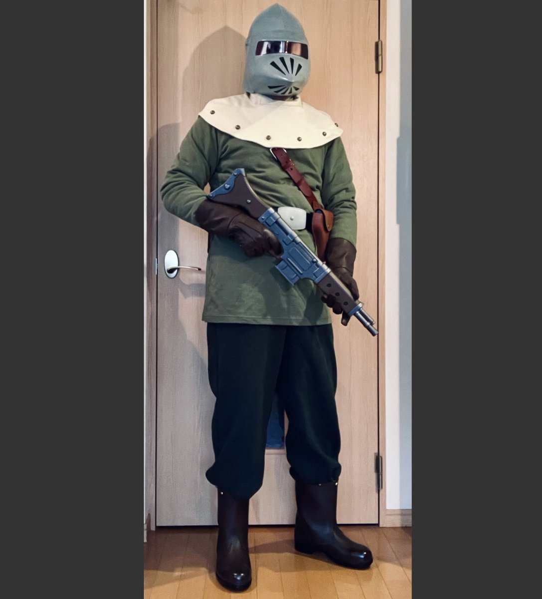 トルメキア船舶兵装備が完成しました！
ダウンを下に着てるけど、もう少し上半身のボリュームが欲しいな…
#風の谷のナウシカ 
#船舶兵