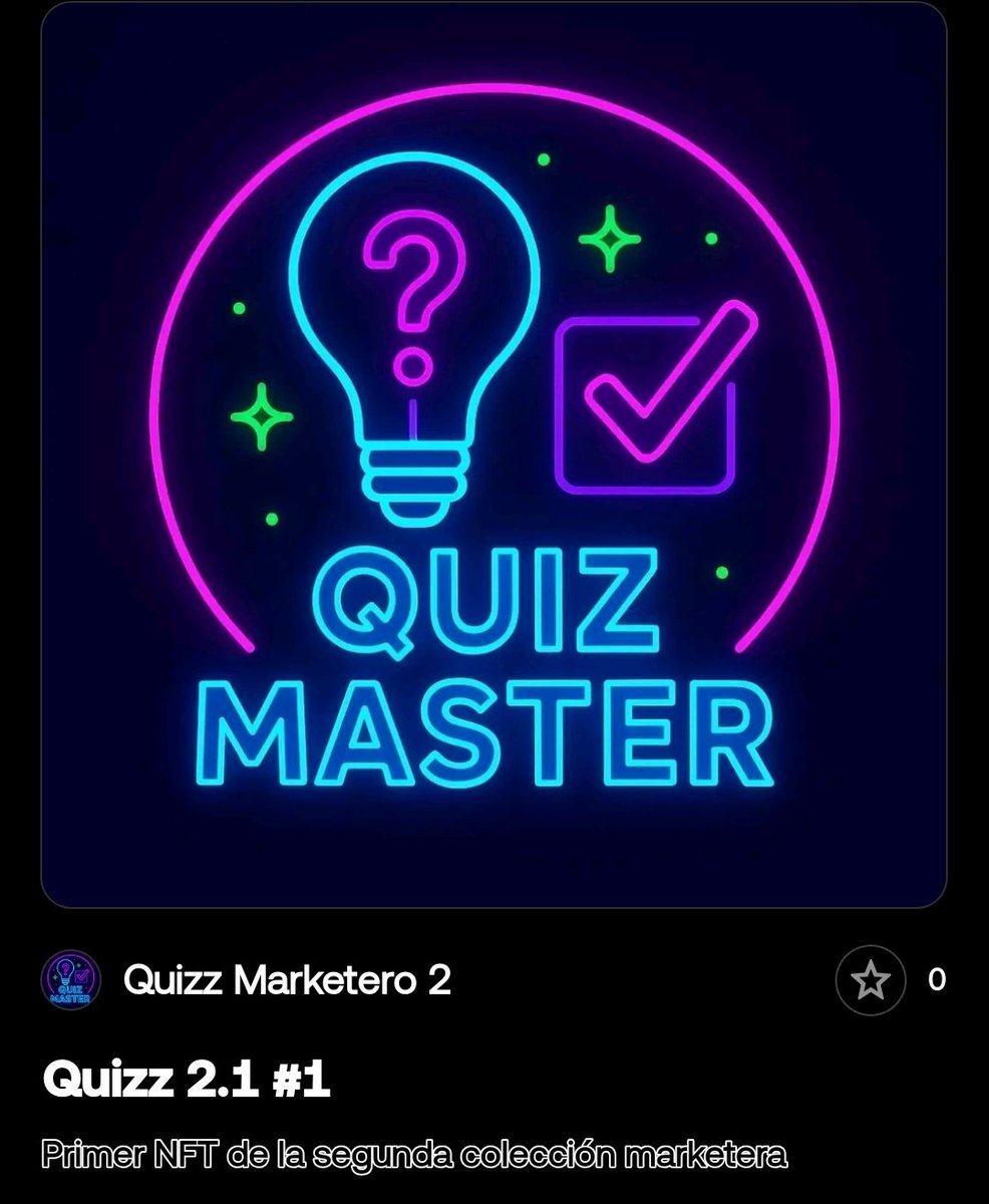 Maximio79's tweet image. Increíble noche la he pasado yo en la comunidad de telegram de @marketersweb3, estuve a pique y nunca gane pero si gane el nft del Quiz Marketero que esta genial...
Muchas gracias a @BenaventeLesly, @gabrululu, @oortechES y @RonaldMweb3 por la iniciativa 👍