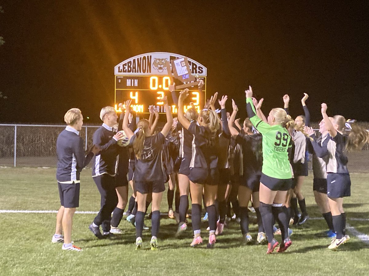 Congrats to the Lady Tigers soccer team for capturing Lebanon first ever Sectional Soccer championship.  The Lady Tigers defeated  Tri -West on PK’s (4-3) after the game and overtime finished 0-0. Great job Ladies!