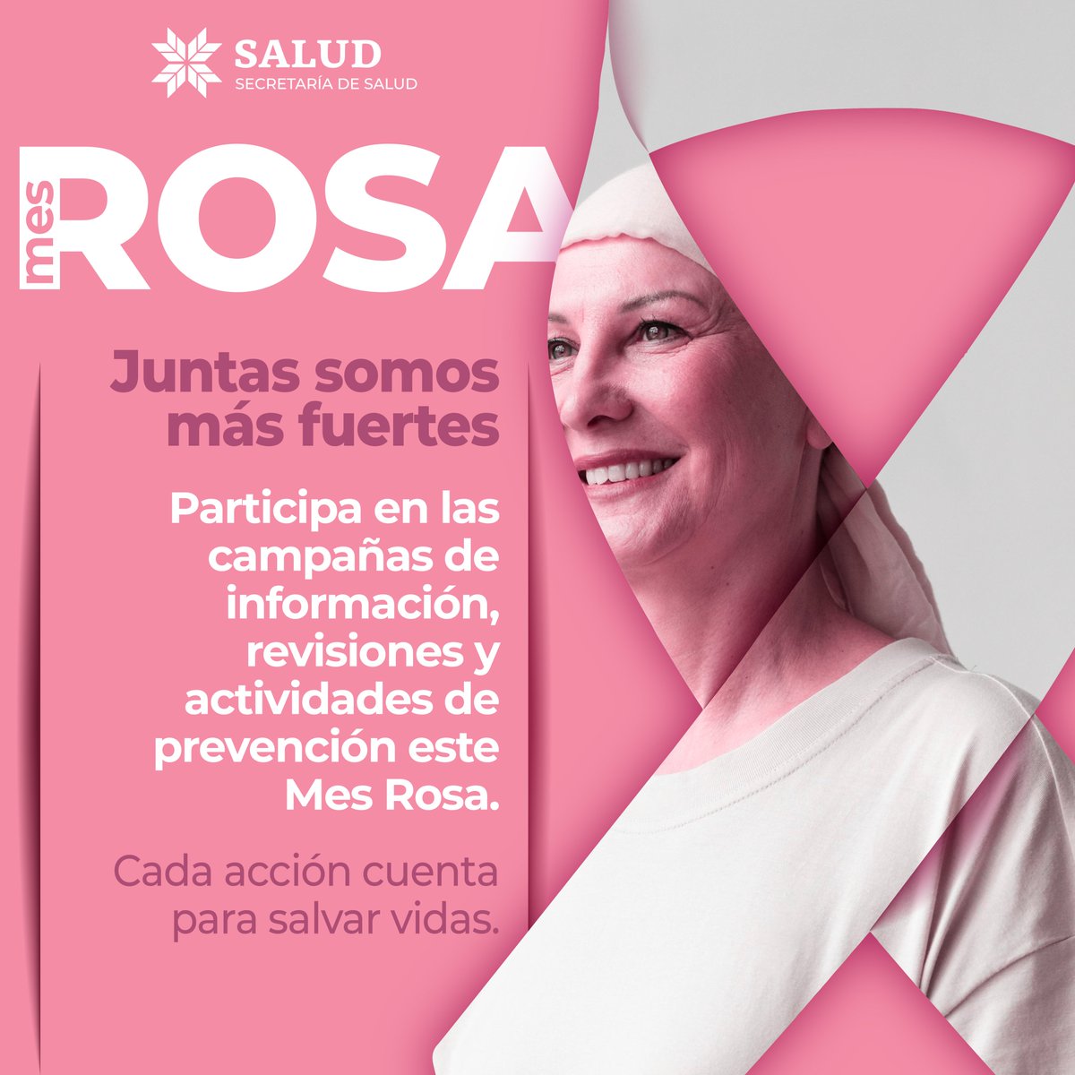 CronicaHidalgo's tweet image. Este #MesRosa es para reflexionar, hablar y compartir sobre la importancia de la detección temprana.
Cada acción cuenta, porque prevenir también es una forma de cuidar la vida.
#PrimeroTuSalud