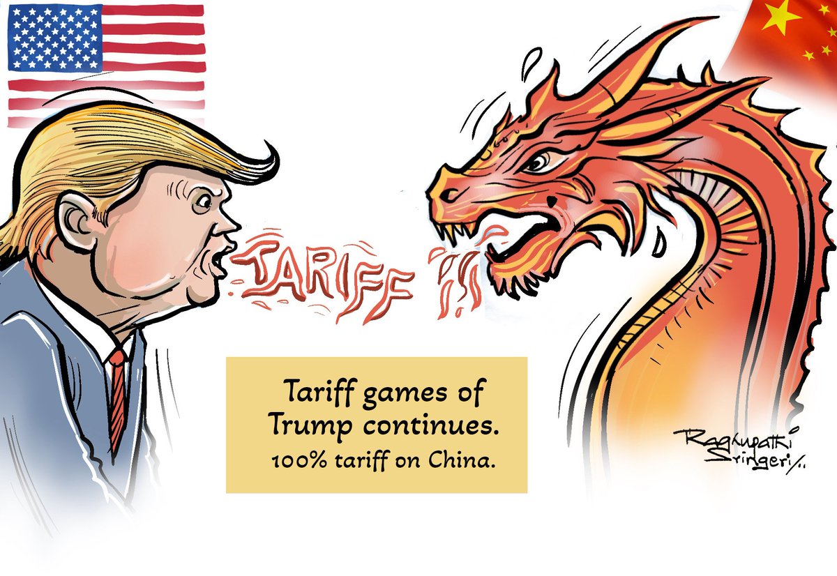 Raghu_Sringeri's tweet image. #tariffwar #tariff #usvschina #TrumpTariffs #TrumpTariffTerrorism #trump