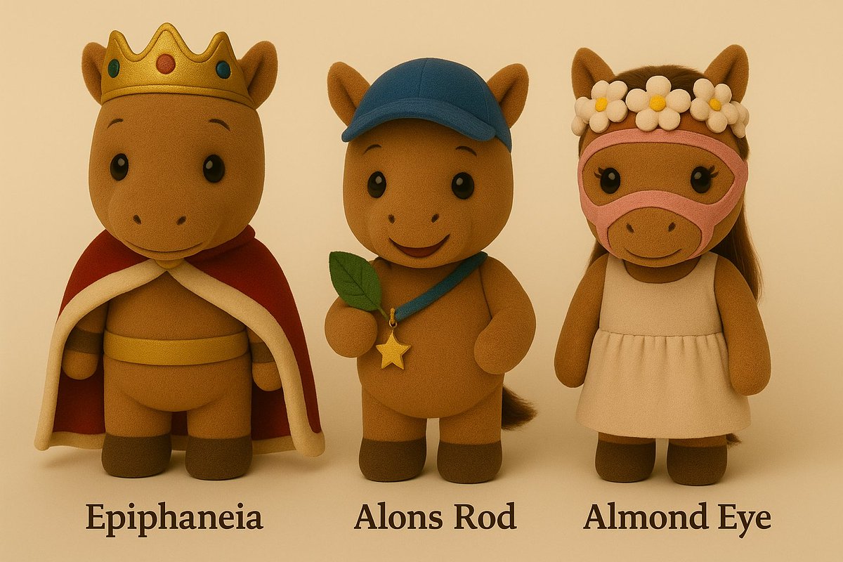 🩵【本日 東京8R 出走🐎】 👑パパ：Epiphaneia（2冠） 👸ママ：Almond