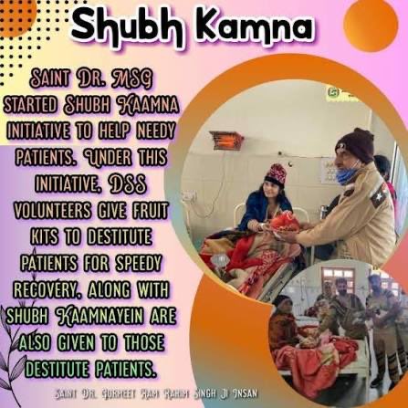 simran_simu328's tweet photo. Under the guidance of Saint Dr. Gurmeet Ram Rahim Singh Ji Insan, all the volunteers of #DeraSachaSauda help everyone. Like distributing fruits to patients, If we give fruits to patients, they will eat them and get well soon. 
#ShubhKaamna https://t.co/QDhAuridRP
