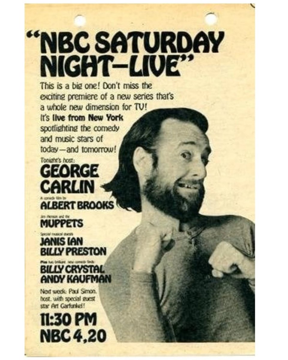 James Kenney (@jfkenney) on Twitter photo SNL premiered 50 years ago tonight. SNL premiered 50 years ago tonight.