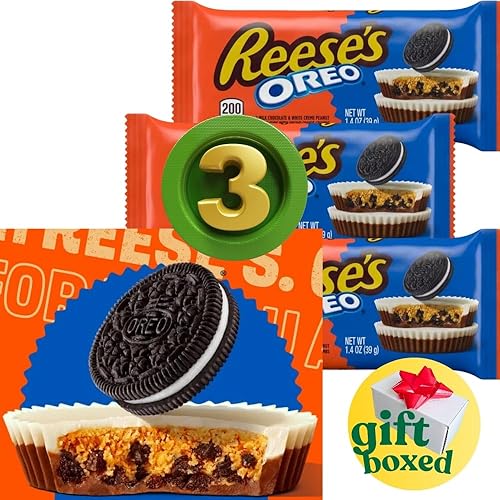 I just received (PACK OF 3) Big Cup Reeses OreoChocolate and White Creme Peanut Butter Cups - 1.3oz Each - Comes Inside a Gift Box Perfect To Surprise Yourself/Friend/Loved One from Anonymous via Throne. Thank you! throne.com/anpan_panda #Wishlist #Throne