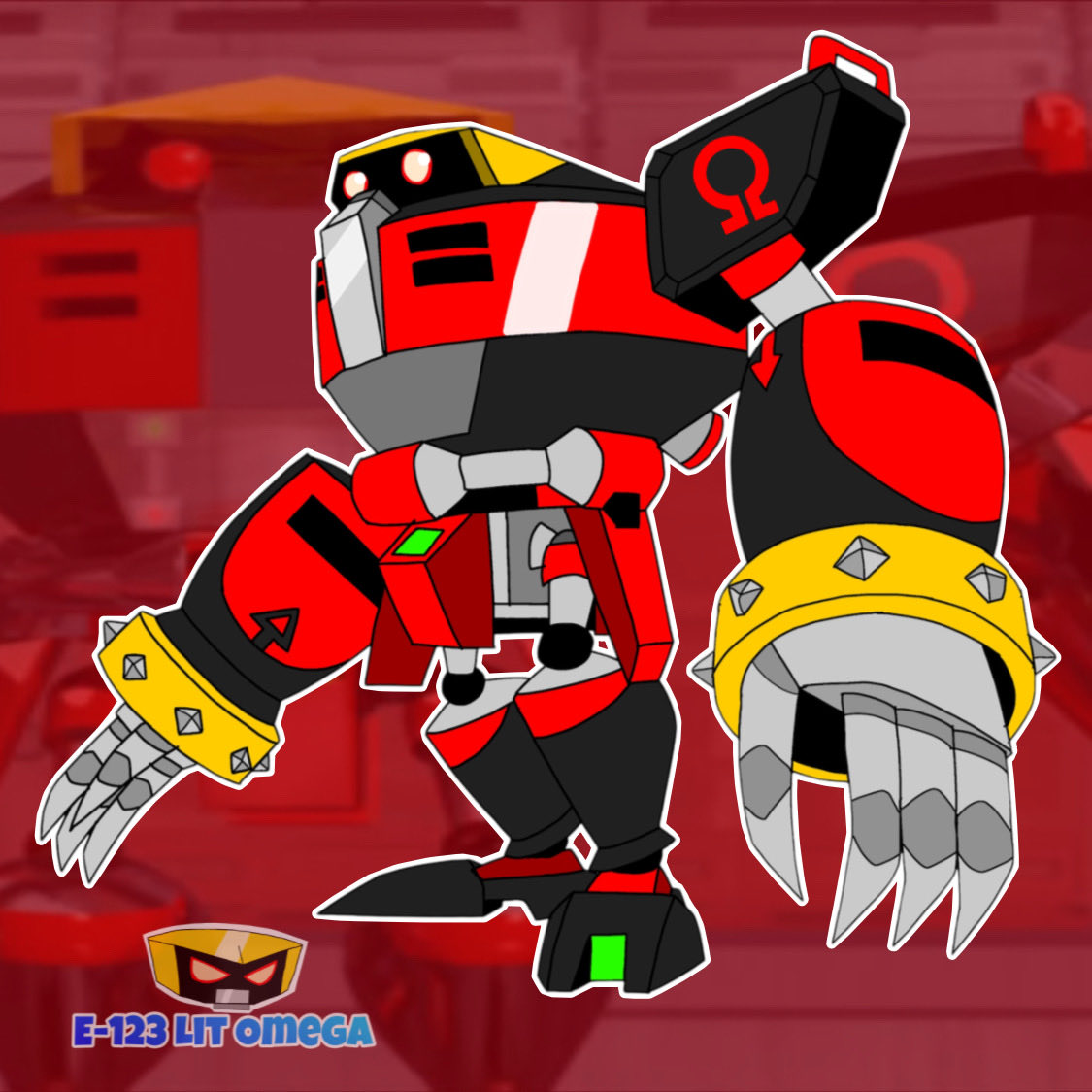 JJArredond123's tweet image. Omega&apos;s original pose (or render) from sonic heroes 

#e123omega #SonicTheHedgehog #sonicheroes #teamdark #sega #fyp