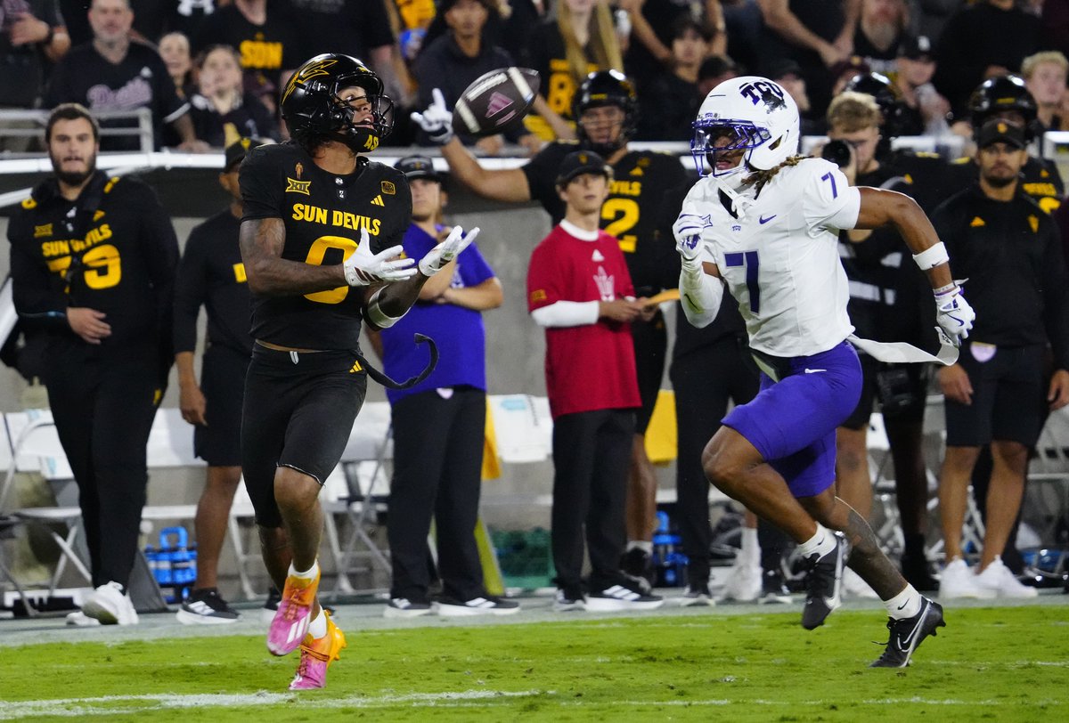 Rob__Paul's tweet image. A 2026 NFL Draft prospect to watch on each side of the ball for Arionza State vs. Utah

Arizona State
O: Jordyn Tyson, WR
D: Keith Abney II, CB

Utah
O: Spencer Fano, OT
D: Lander Barton, LB