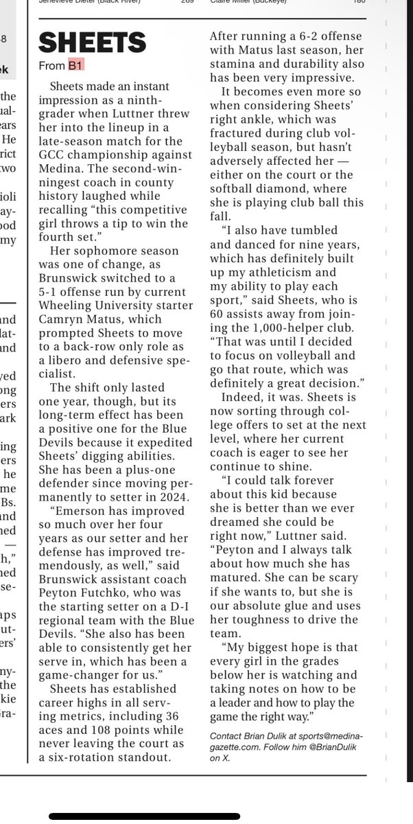 Brunswick coach tweet media