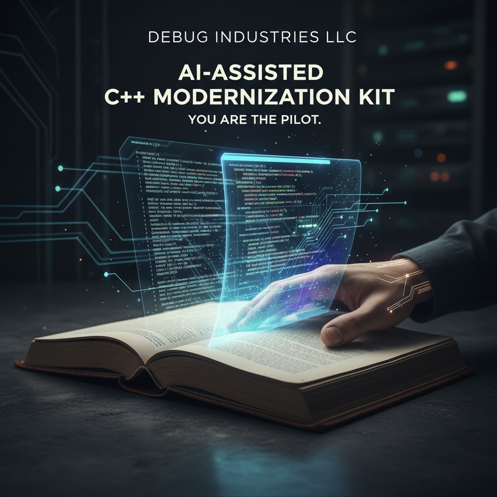 Debug_Extra's tweet photo. Wrestling with legacy C++ is a nightmare. Generative AI helps, but blindly trusting its output is even scarier.

That's why we built the AI-Assisted C++ Modernization Kit.

It's not just a list of prompts! It's a complete 6-part framework to keep YOU in the pilot's seat.

✅Safely refactor raw pointers & C-style arrays 

✅Apply SOLID principles & modern design patterns 

✅Systematically verify every AI suggestion before you commit

Launch Sale: 30% off for the first 72 hours! 

Get your copy and start modernizing with confidence: 
https://t.co/JCNCyrK1Ud
 
#cpp
 #cplusplus #AI #GenerativeAI #LegacyCode #Refactoring #SoftwareDevelopment #PromptEngineering