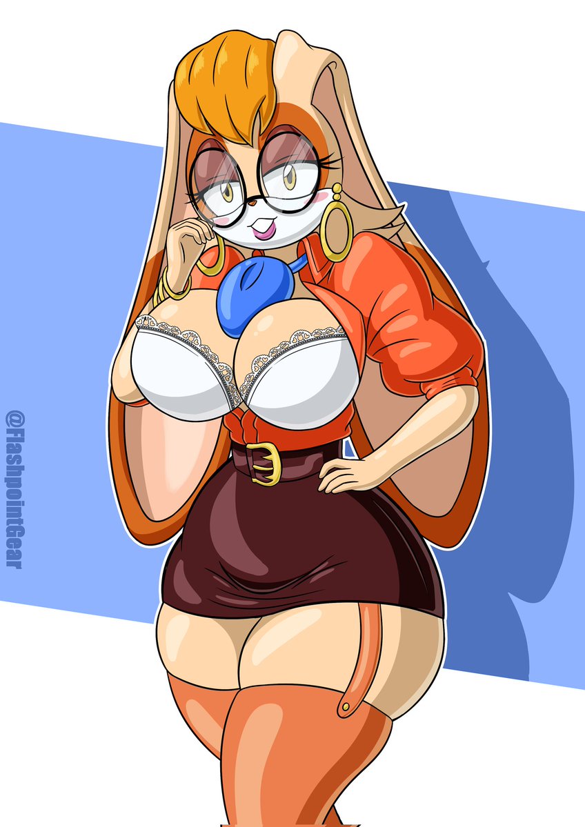 FlashpointGear's tweet image. Secretary Vanilla the Rabbit in @/Jamo_ART design

#SonicTheHedgehog