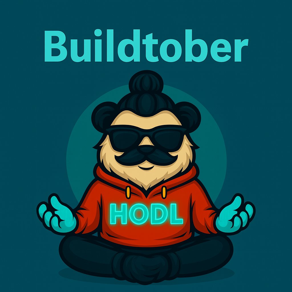 devwhoHODL's tweet photo. Everyone’s talking about Octover...
but real builders know —
it’s Buildtober 🧱👨‍💻
No jeets, no rugs, just code. 🐼💎✋
#Buildtober #DevWhoHODL #HODL #MemecoinSeason #Solana #CryptoBuilders #DiamondHands #PumpFun #DeFi #CryptoMeme #NoJeets https://t.co/i5PRJNuzgH