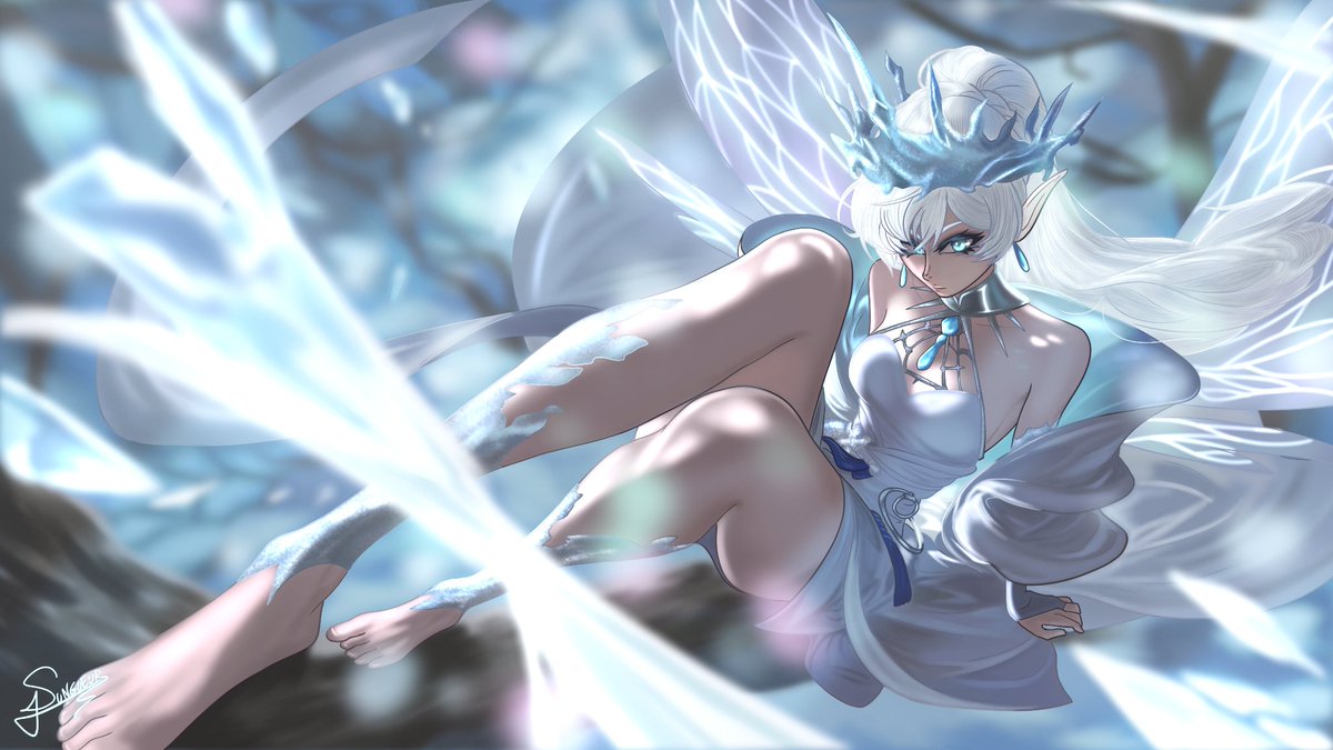 Commission spotlight!
Weiss as a Lady ice fey !
#RWBY #RWBYfanart #weissschnee #Commission #rwbyfandom #DigitalIllustration