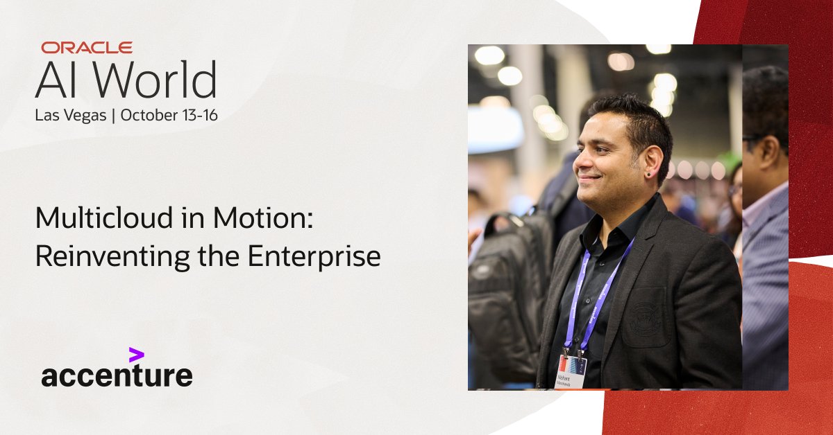 maheshbeedubail's tweet image. Join @Accenture, Macy&apos;s Technology, and @McKesson at #AIWorld to learn how multicloud strategies—powered by our partnerships with AWS, Google Cloud, and Microsoft Azure—can help your organization accelerate innovation: social.ora.cl/6016Av9XO