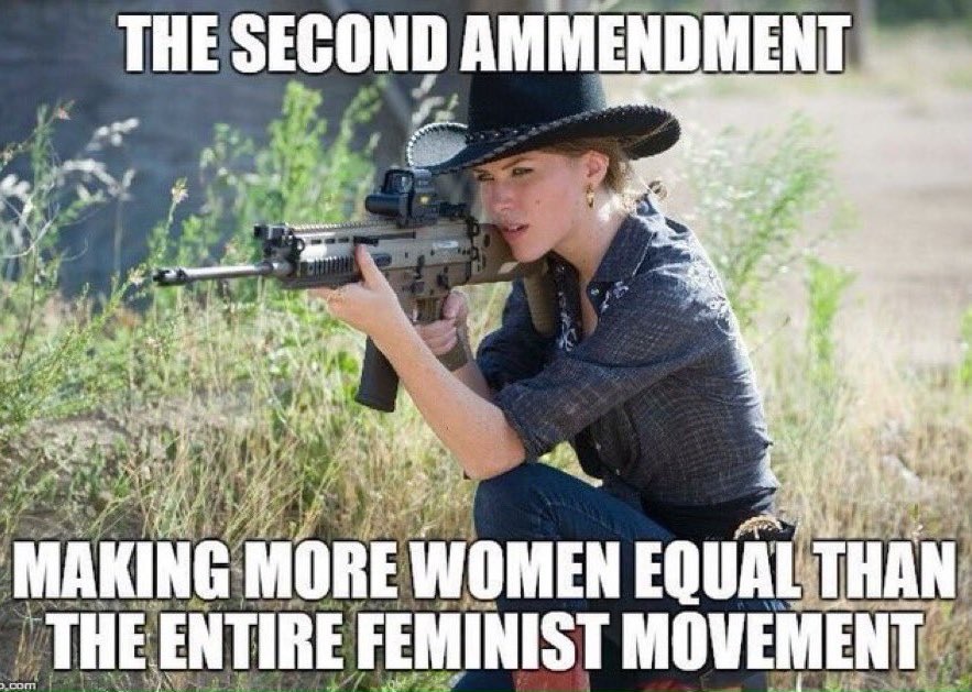 StevenLegacy411's tweet image. You&apos;d think women everywhere would be the biggest supporters of the 2nd Amendment 🇺🇸