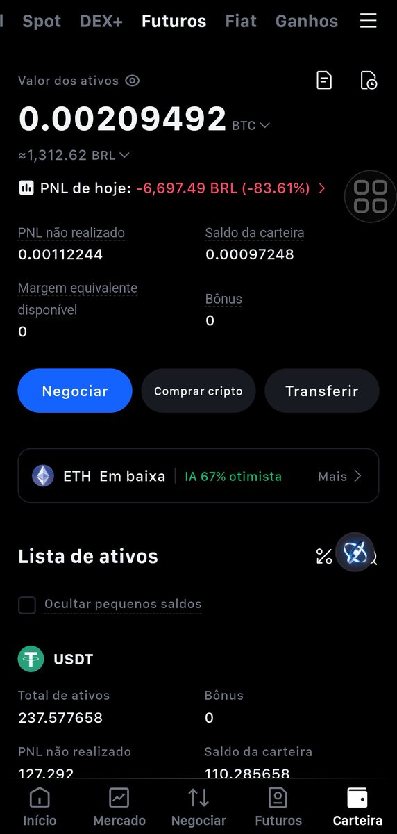 Matheus87337865's tweet photo. @PedroJr77778 GSCCsVCPJxX3vHPcctdaUgffsSCjTT8sCVzHPA4FrBs7

Meu endereço de sol na mexc se puder ajudar 

Quebrei a carteira ontem, estava alavancado em 2x, com margem e mesmo assim não aguentou, nunca imaginei que em 30 minutos minhas moedas iam cair 80%. https://t.co/3sCdYeakCg